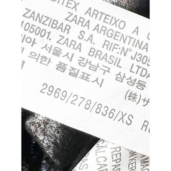 Zara Silver Pleated Midi Skirt - Picture 5 of 8